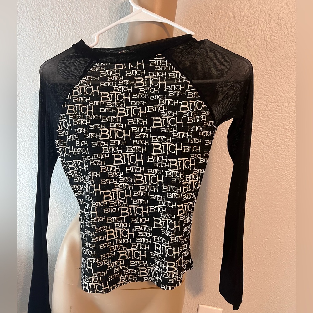 Circa early 2000 Lip Service Mesh top size Med no tags